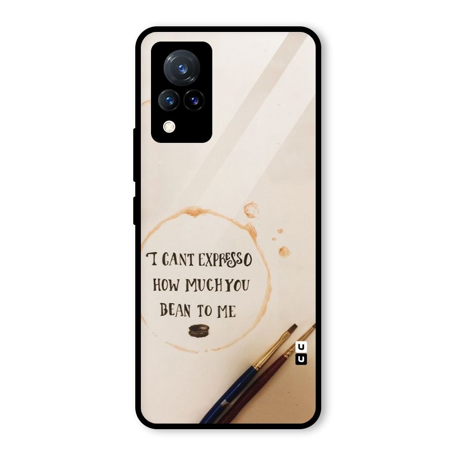Espresso Bean Glass Back Case for Vivo V21 5G