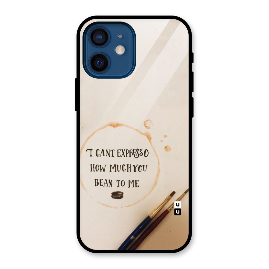 Espresso Bean Glass Back Case for iPhone 12 Mini
