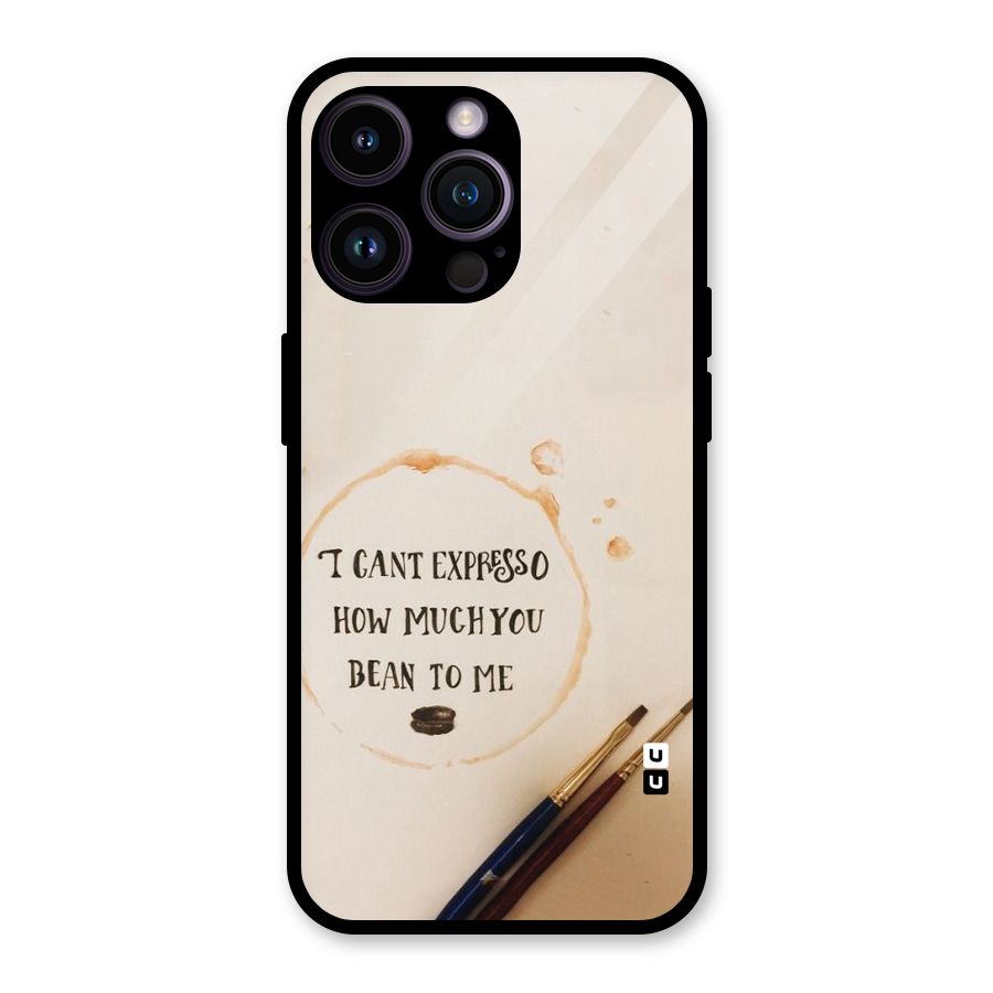 Espresso Bean Glass Back Case for iPhone 14 Pro Max