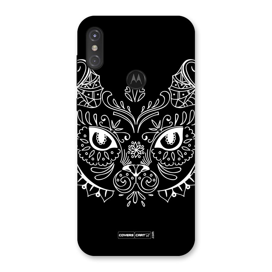 Ethnic Cat Design Back Case for Motorola One Power