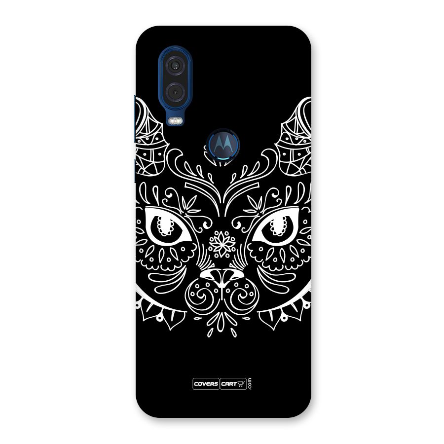 Ethnic Cat Design Back Case for Motorola One Vision