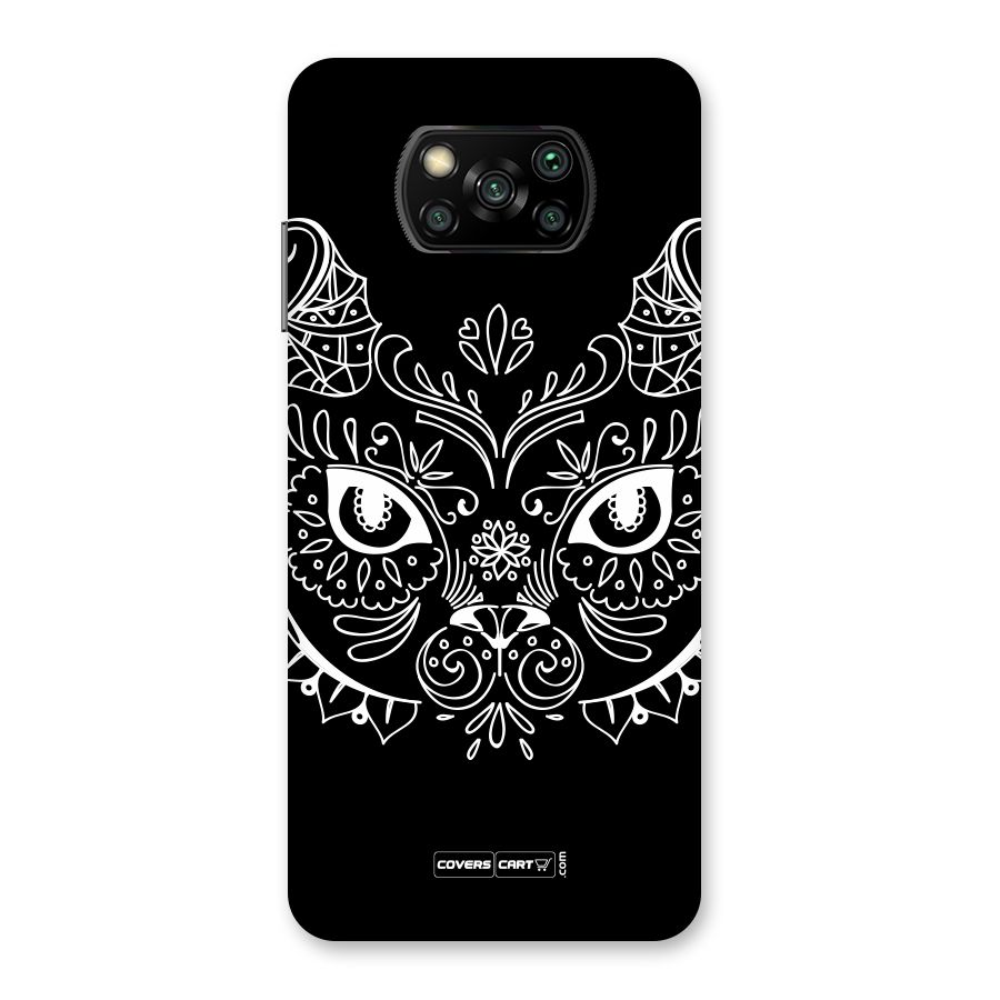 Ethnic Cat Design Back Case for Poco X3