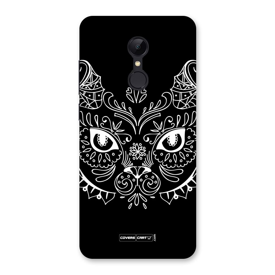Ethnic Cat Design Back Case for Redmi 5