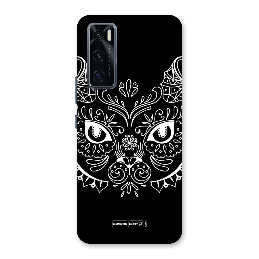 Ethnic Cat Design Back Case for Vivo V20 SE