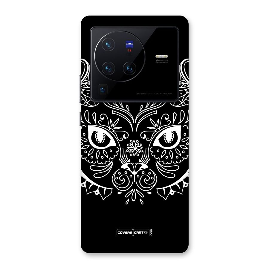 Ethnic Cat Design Back Case for Vivo X80 Pro