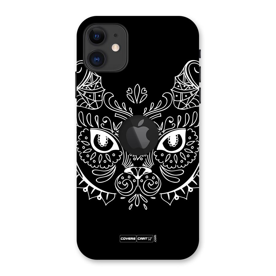 Ethnic Cat Design Back Case for iPhone 11 Logo Cut