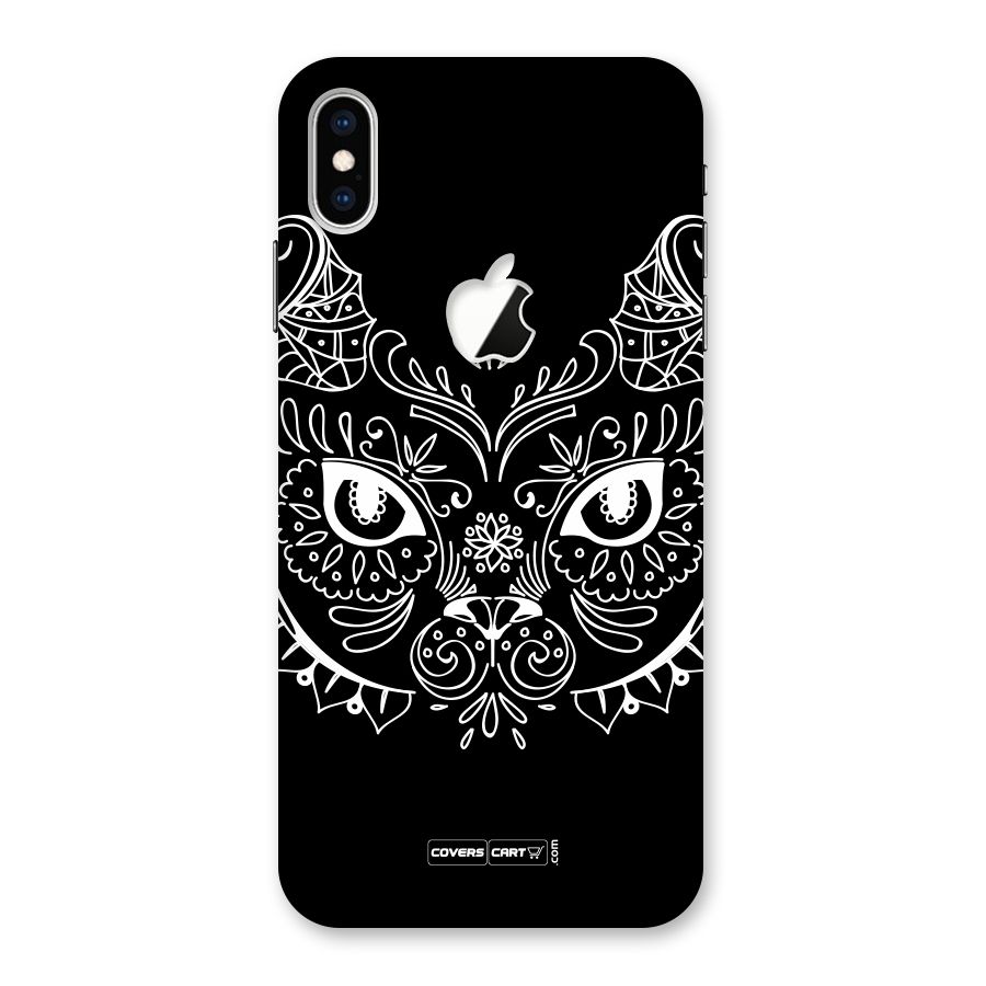 Ethnic Cat Design Back Case for iPhone XS Max Apple Cut