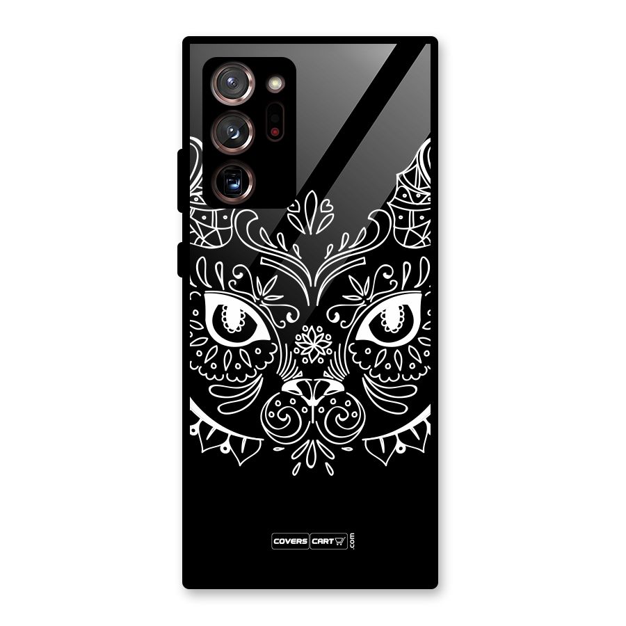 Ethnic Cat Design Glass Back Case for Galaxy Note 20 Ultra