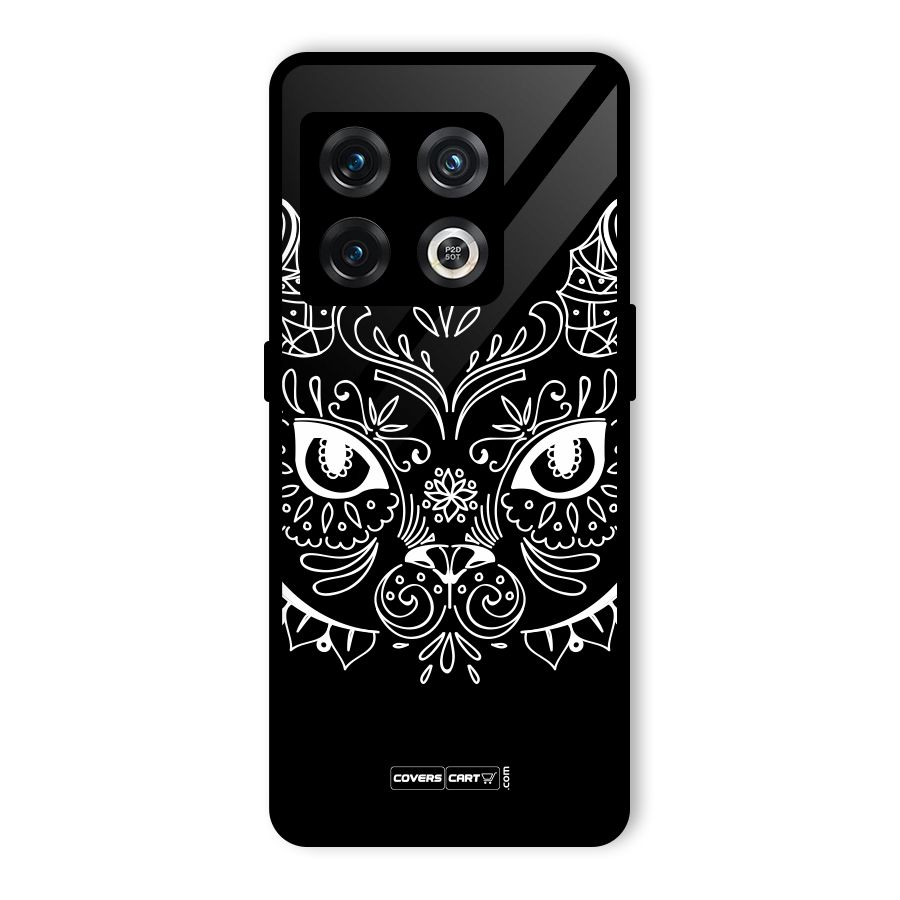 Ethnic Cat Design Glass Back Case for OnePlus 10 Pro 5G