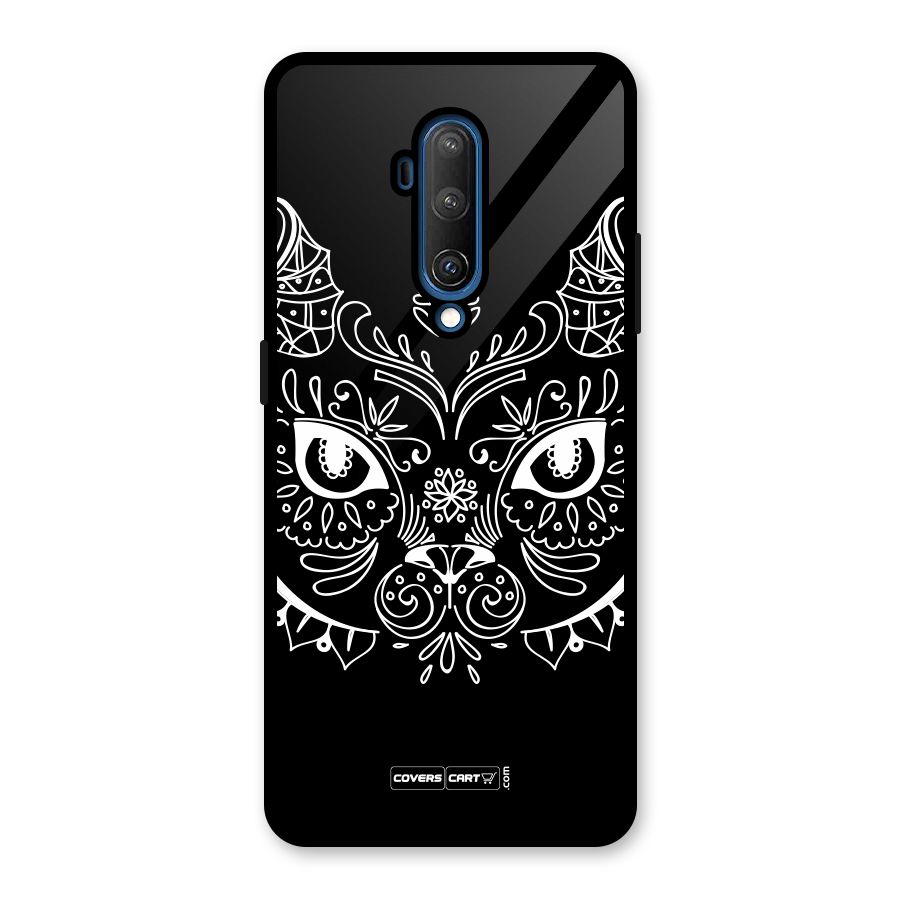 Ethnic Cat Design Glass Back Case for OnePlus 7T Pro