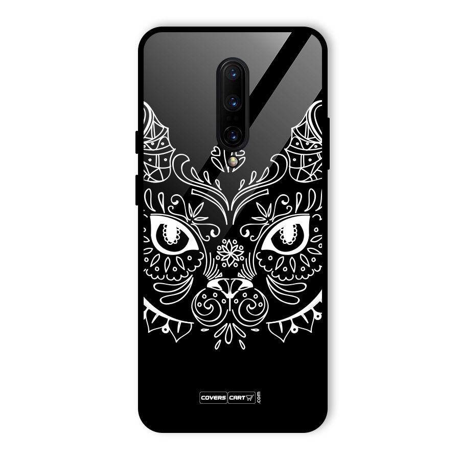 Ethnic Cat Design Glass Back Case for OnePlus 7 Pro