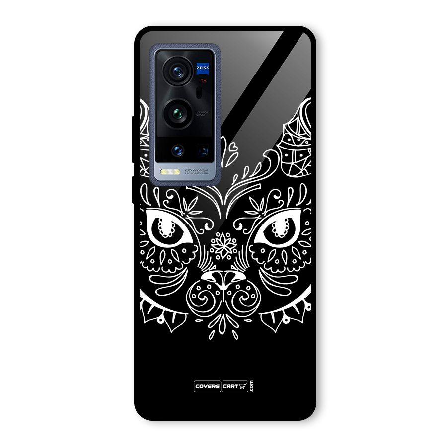 Ethnic Cat Design Glass Back Case for Vivo X60 Pro Plus