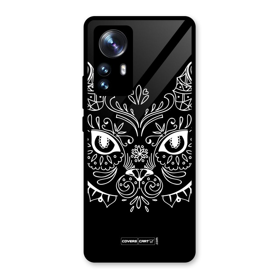 Ethnic Cat Design Glass Back Case for Xiaomi 12 Pro
