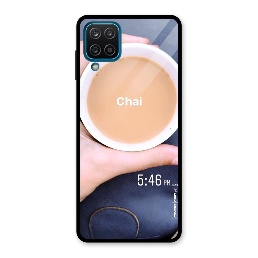 Evening Tea Glass Back Case for Galaxy A12