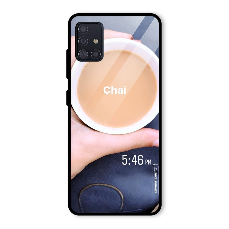 Evening Tea Glass Back Case for Galaxy A51