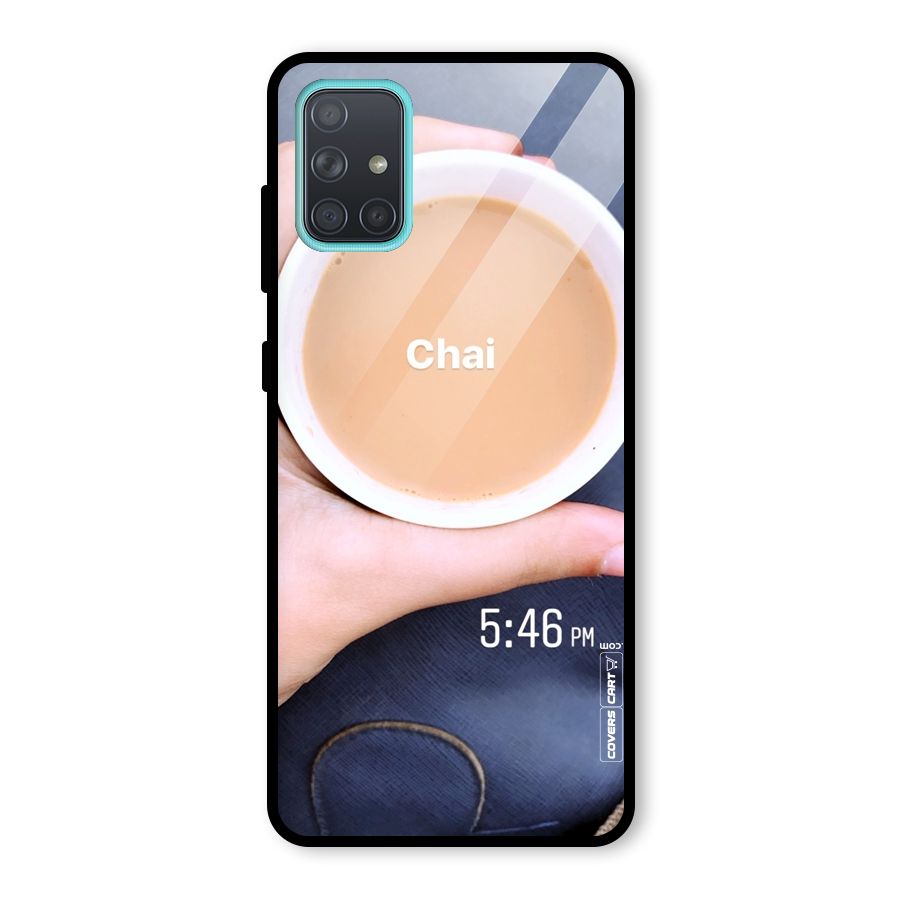 Evening Tea Glass Back Case for Galaxy A71