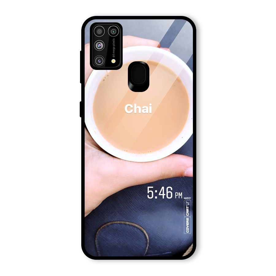 Evening Tea Glass Back Case for Galaxy F41
