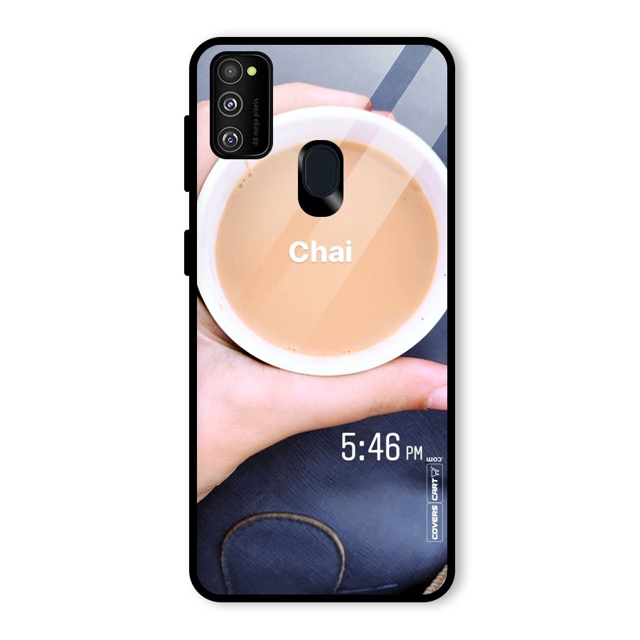 Evening Tea Glass Back Case for Galaxy M30s