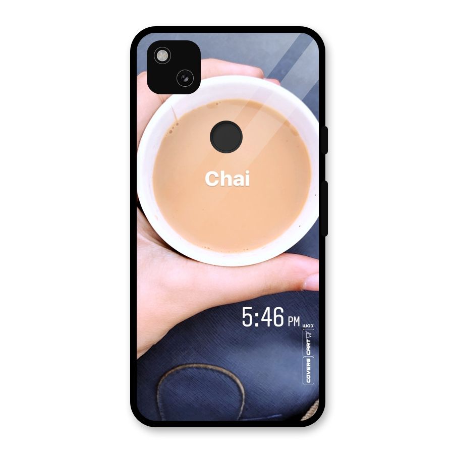 Evening Tea Glass Back Case for Google Pixel 4a