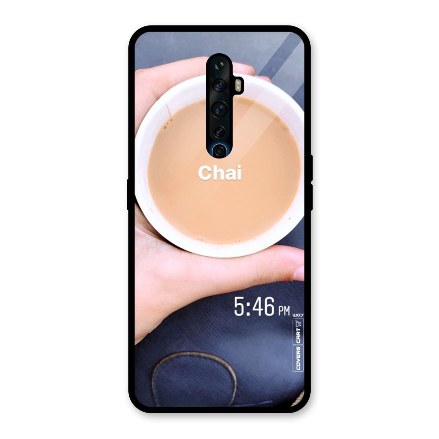 Evening Tea Glass Back Case for Oppo Reno2 F
