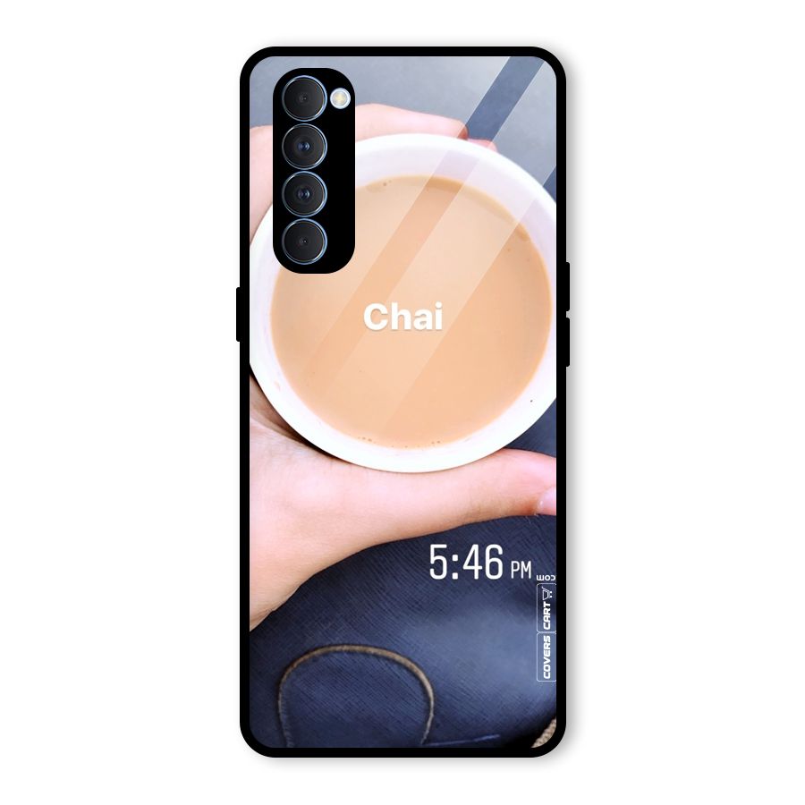 Evening Tea Glass Back Case for Oppo Reno4 Pro