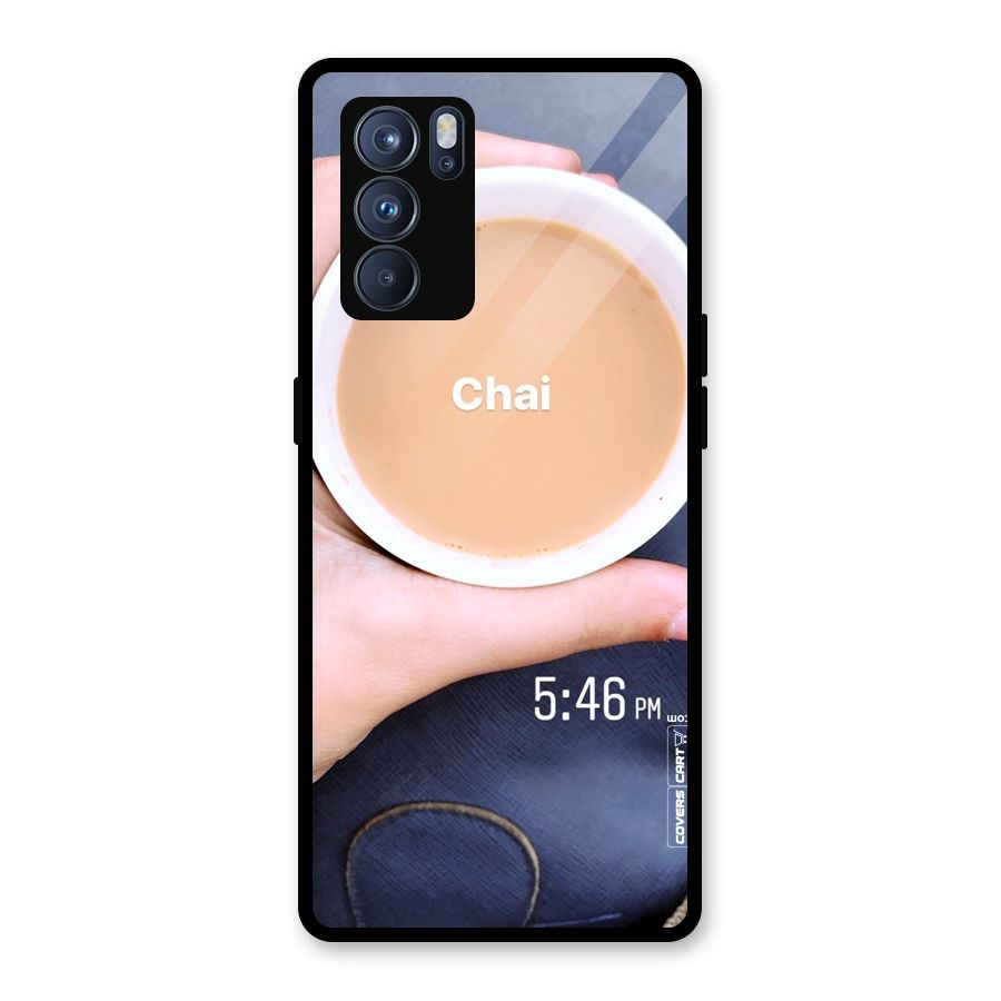 Evening Tea Glass Back Case for Oppo Reno6 Pro 5G