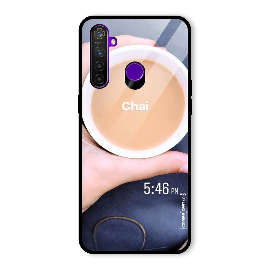 Evening Tea Glass Back Case for Realme 5 Pro