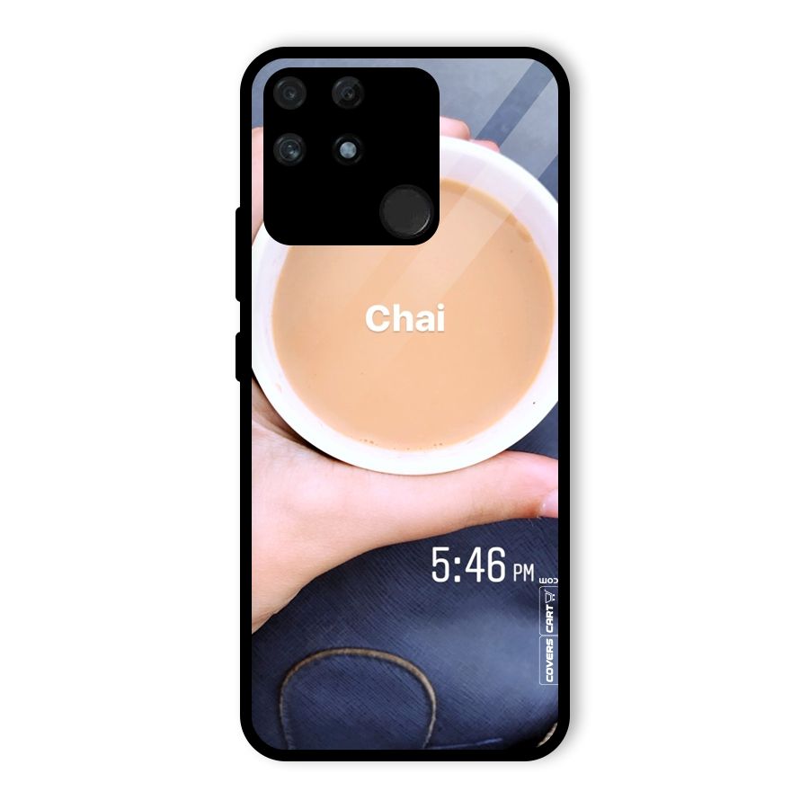 Evening Tea Glass Back Case for Realme Narzo 50A