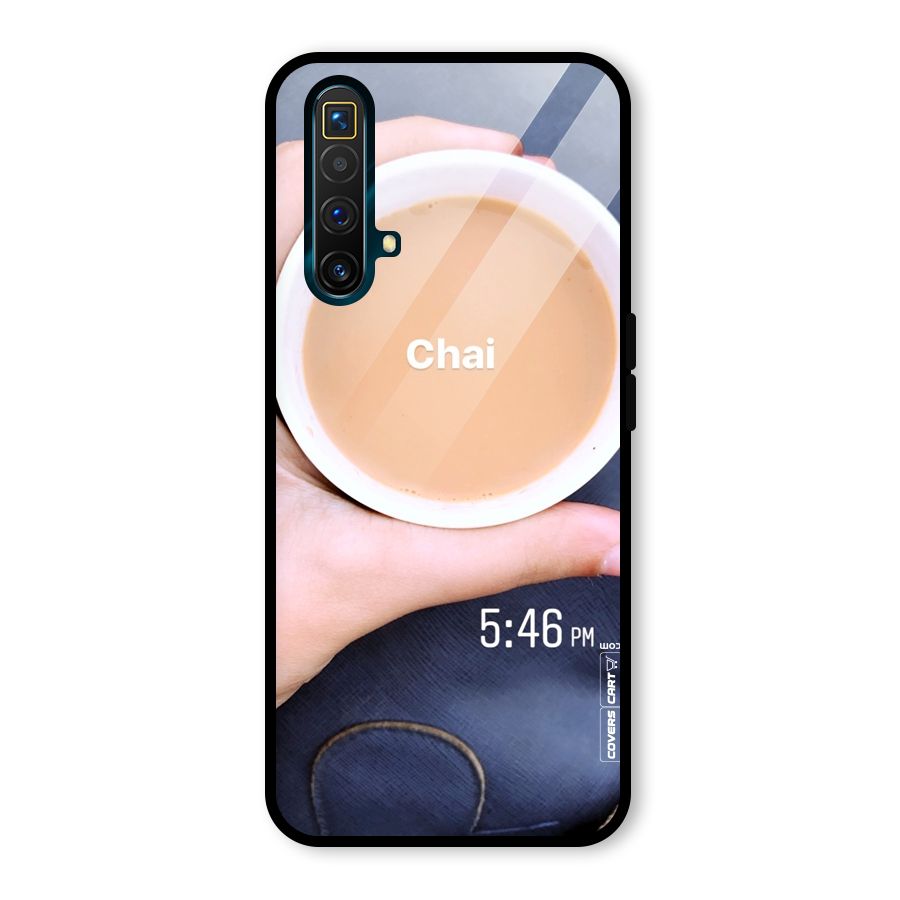 Evening Tea Glass Back Case for Realme X3