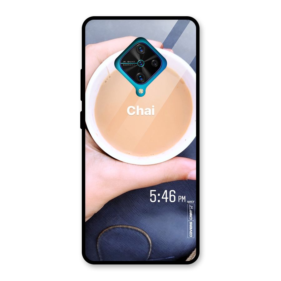 Evening Tea Glass Back Case for Vivo S1 Pro