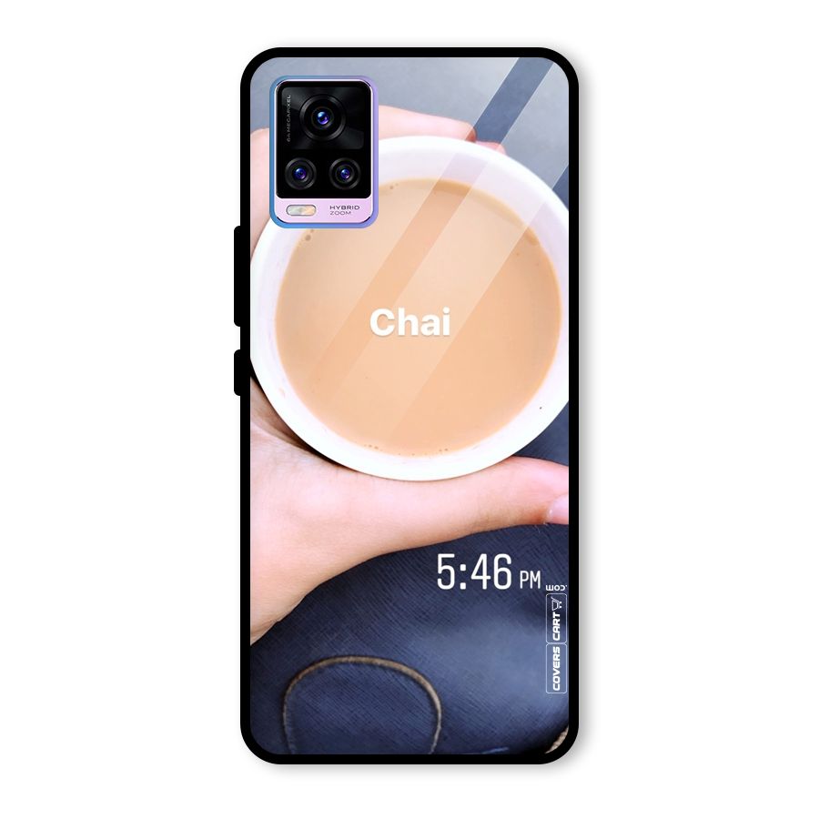 Evening Tea Glass Back Case for Vivo V20 Pro