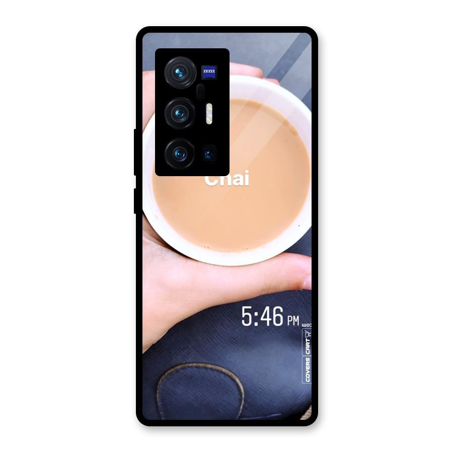 Evening Tea Glass Back Case for Vivo X70 Pro Plus