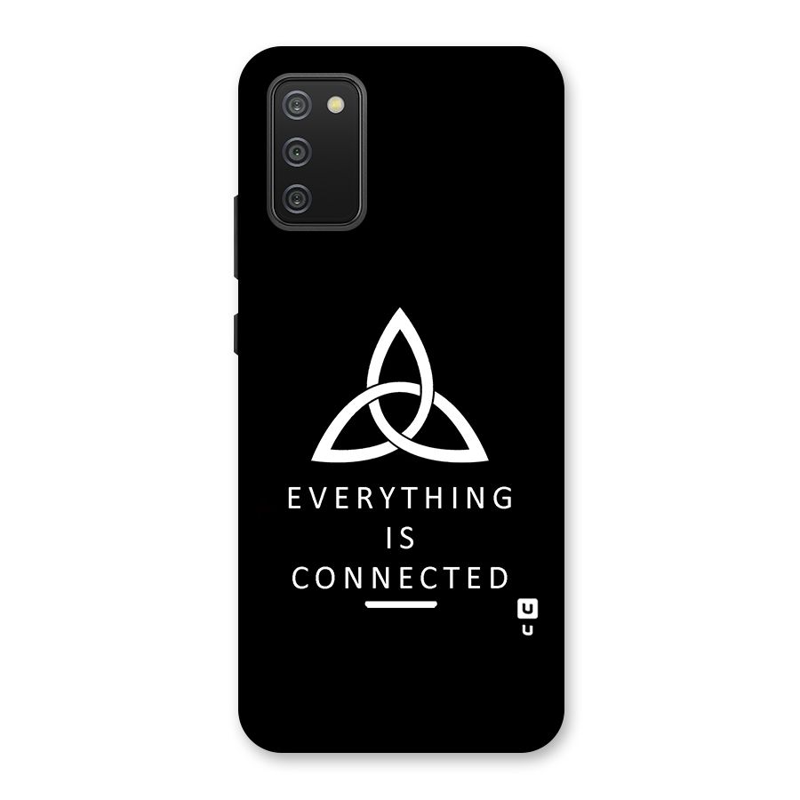 Everything is Connected Typography Back Case for Galaxy M02s