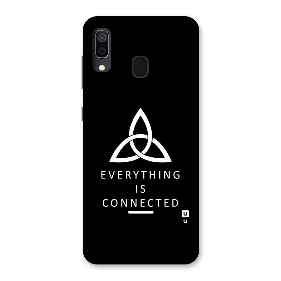 Everything is Connected Typography Back Case for Galaxy M10s