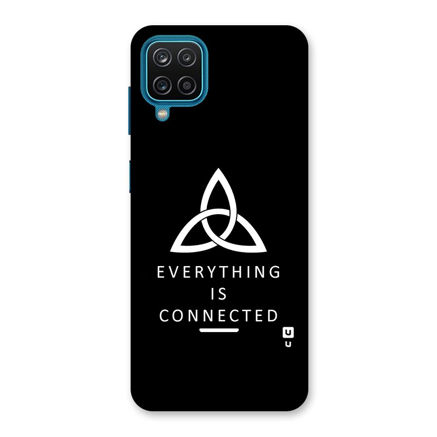 Everything is Connected Typography Back Case for Galaxy M12
