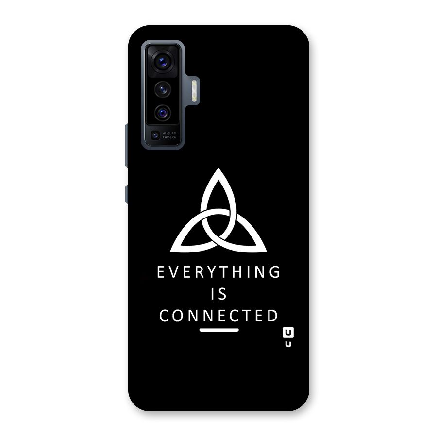 Everything is Connected Typography Back Case for Vivo X50