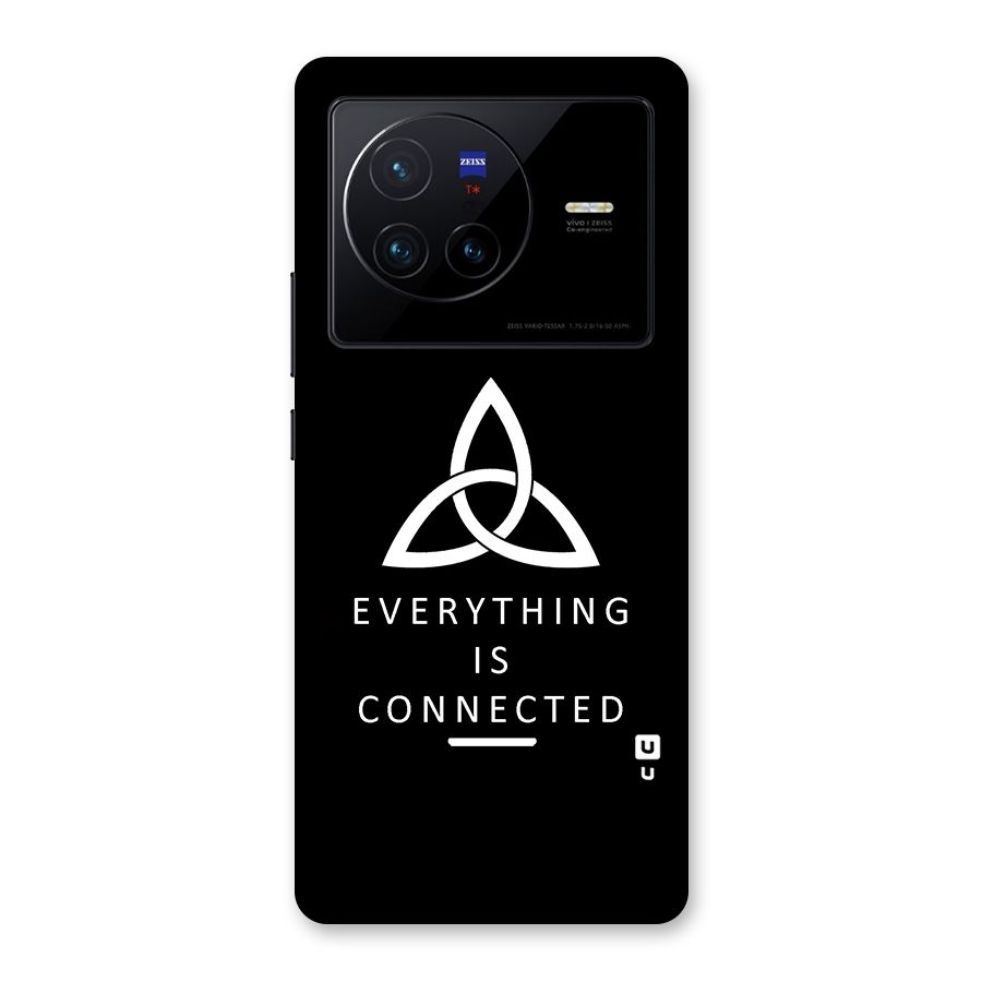 Everything is Connected Typography Back Case for Vivo X80