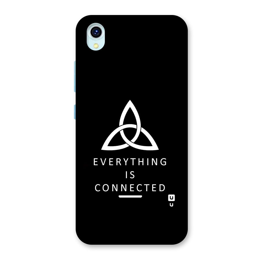 Everything is Connected Typography Back Case for Vivo Y1s