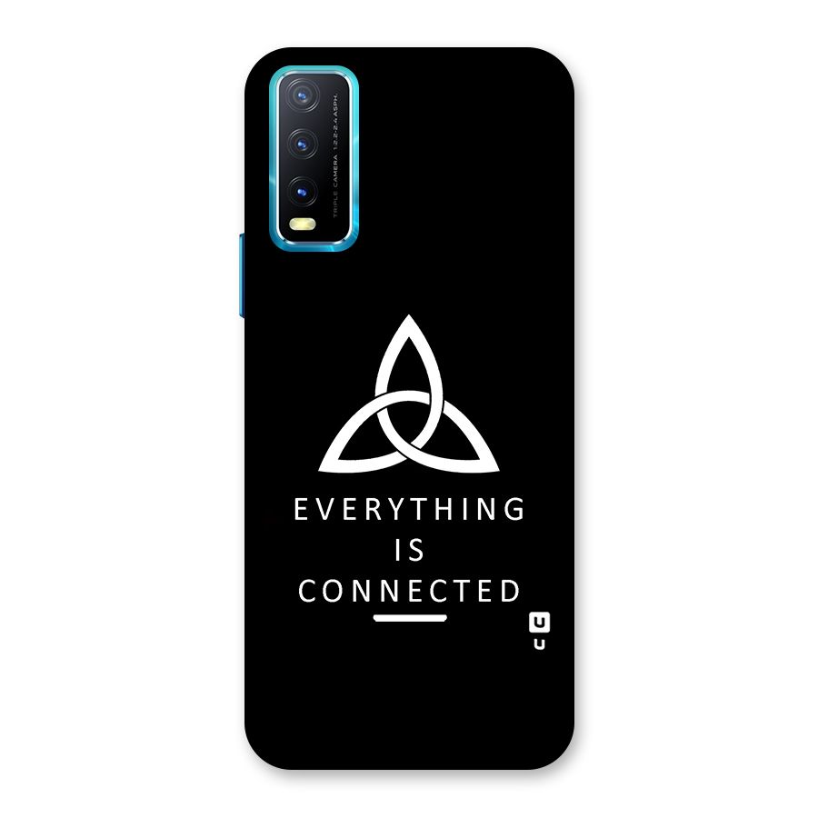 Everything is Connected Typography Back Case for Vivo Y20A