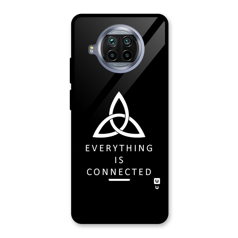 Everything is Connected Typography Glass Back Case for Mi 10i