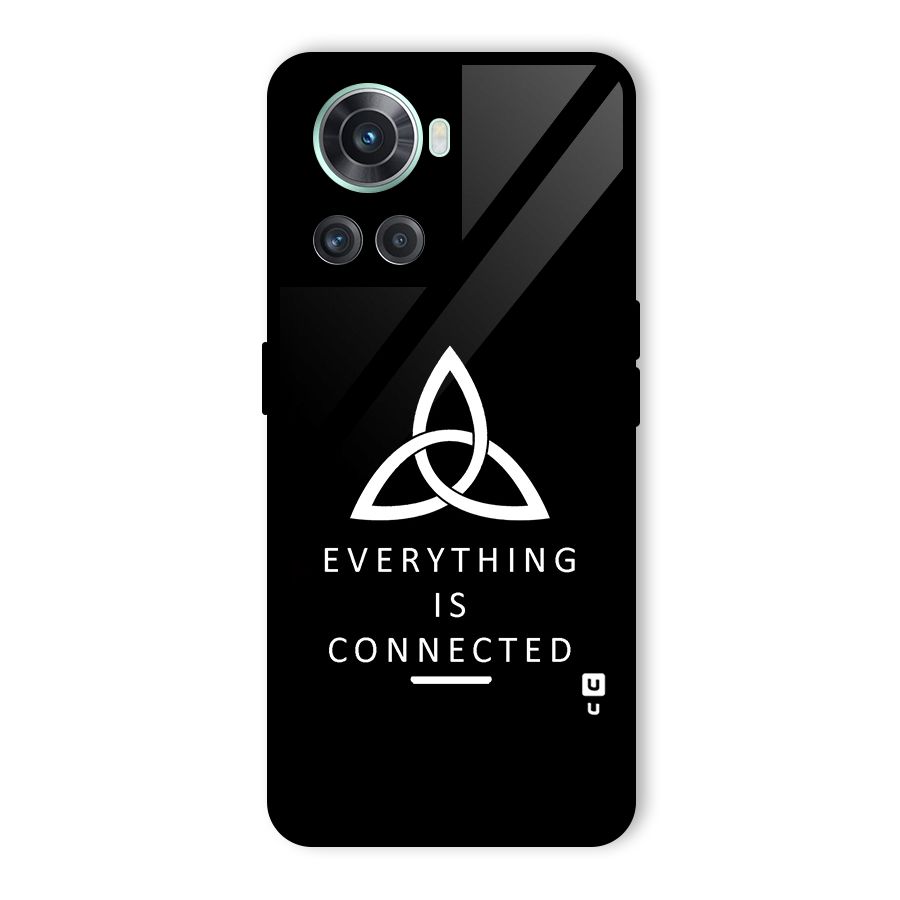 Everything is Connected Typography Glass Back Case for OnePlus 10R