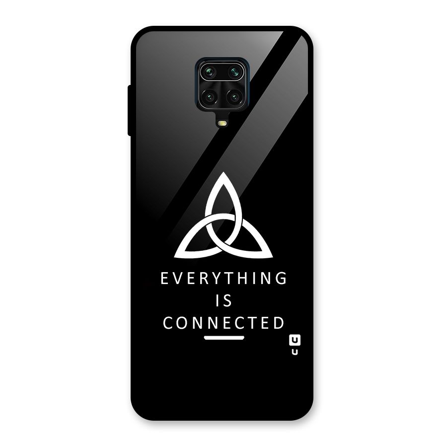 Everything is Connected Typography Glass Back Case for Poco M2 Pro