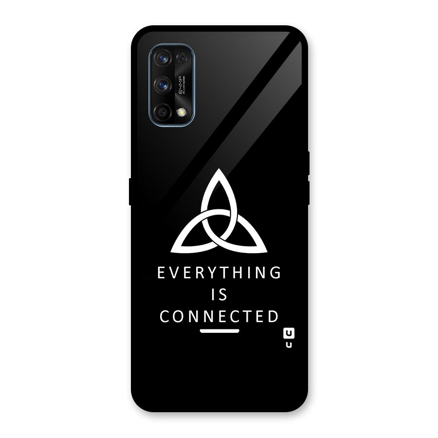 Everything is Connected Typography Glass Back Case for Realme 7 Pro