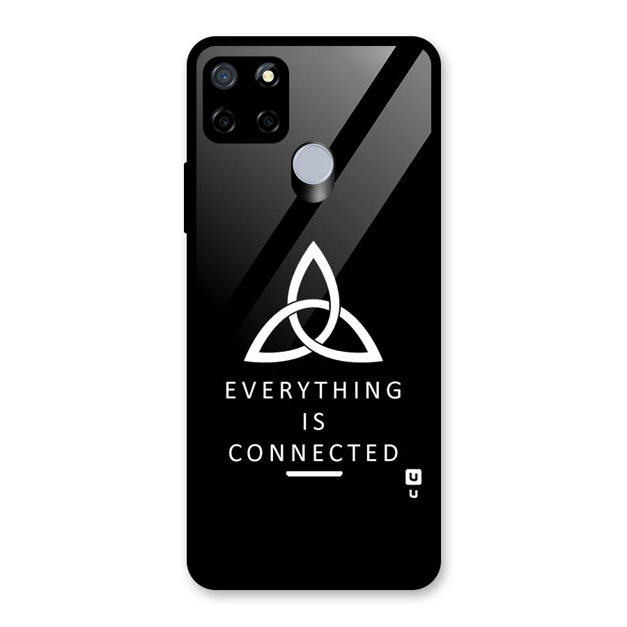 Everything is Connected Typography Glass Back Case for Realme C15