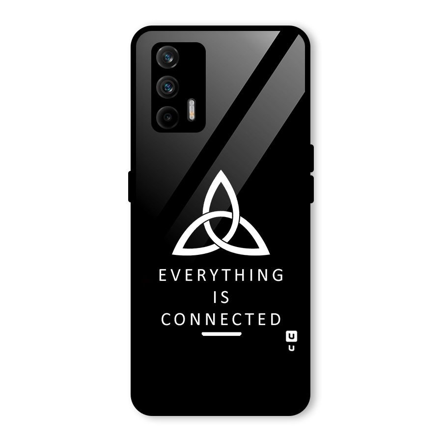 Everything is Connected Typography Glass Back Case for Realme GT 5G