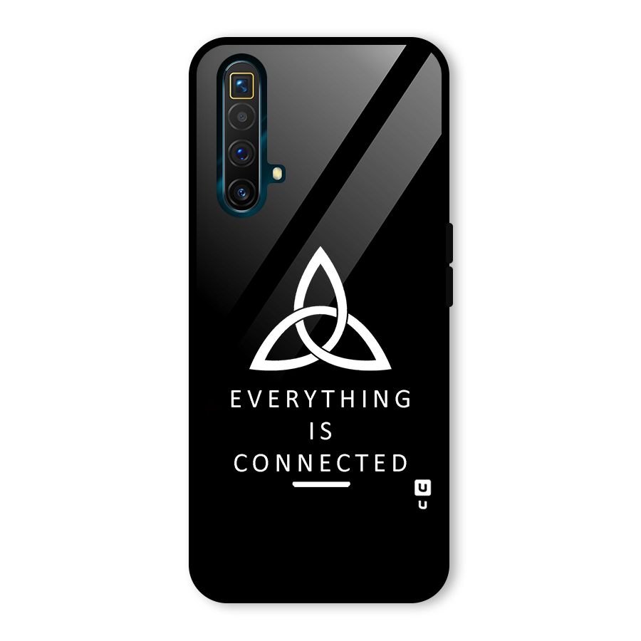 Everything is Connected Typography Glass Back Case for Realme X3 SuperZoom