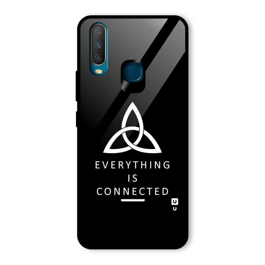 Everything is Connected Typography Glass Back Case for Vivo Y15