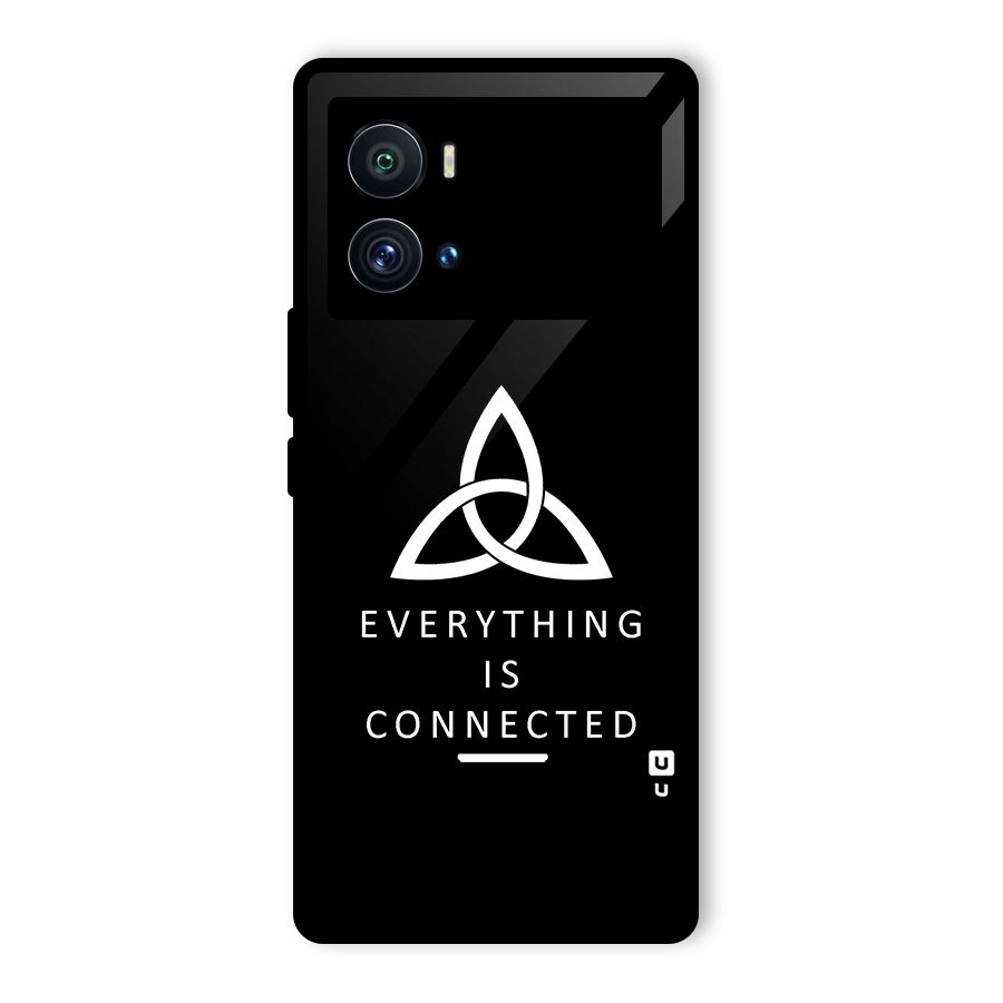 Everything is Connected Typography Glass Back Case for Vivo iQOO 9 Pro