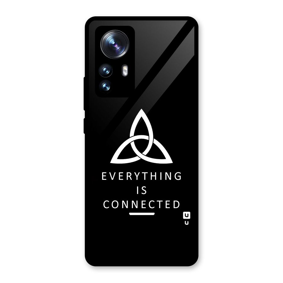 Everything is Connected Typography Glass Back Case for Xiaomi 12 Pro