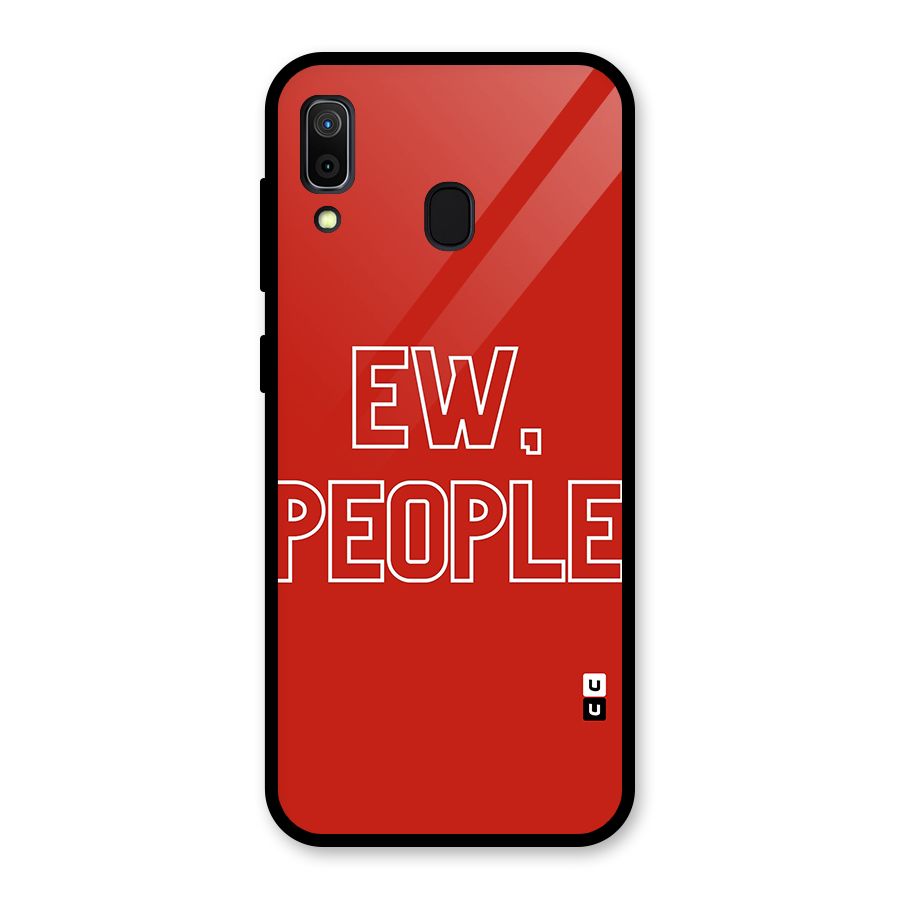 Ew People Glass Back Case for Galaxy A30